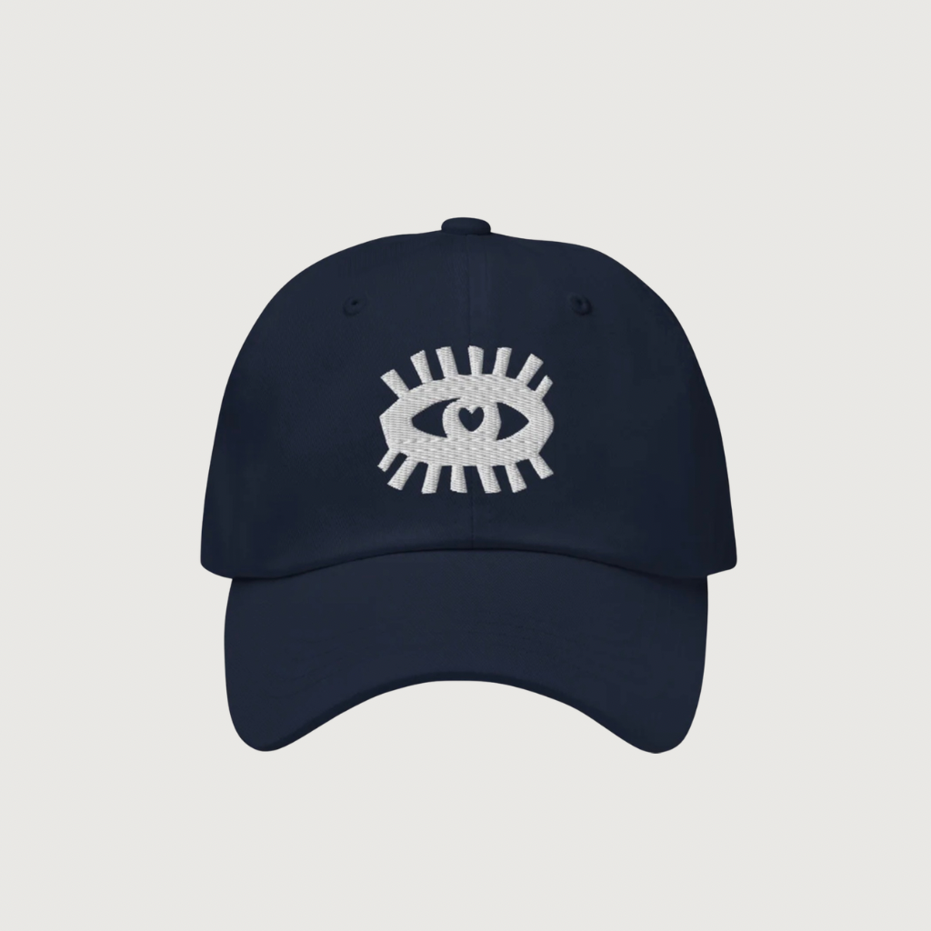 Casquette Bleue Marine Unisexe | Motif Oeil Tribal